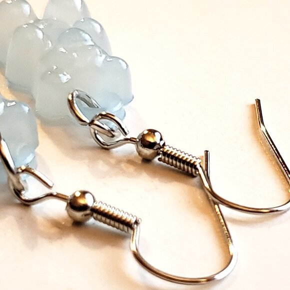 Blue Pastel Gummy Bear Earrings - Picture 3 of 4
